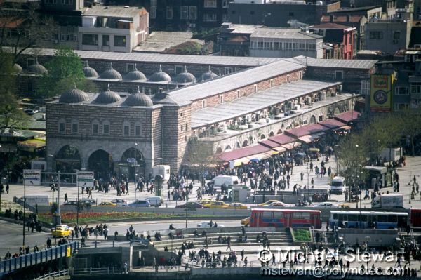 Istanbul - Egyptian Bazar From Galata Tower